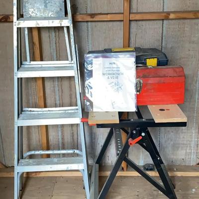 KR Workbench with Vise, Toolboxes & Ladder