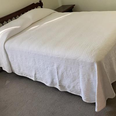 Sealy Queen Bed with Headboard, Mattress, and Box Spring