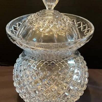 Waterford Crystal Barrel Jar with Lid