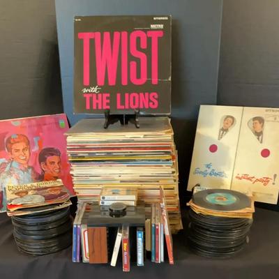 Vintage Vinyl Record, 45s, and CD Music Collection Featuring Everly Brothers and More