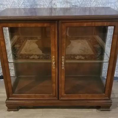 Wooden Lighted Display Cabinet 