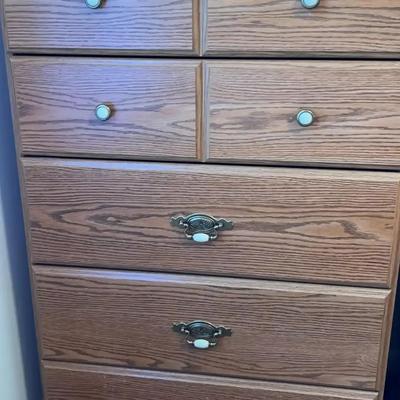 Oak Finish Dresser by Sauder