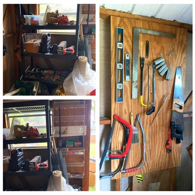 Workshop Tools Featuring Black & Decker Jigsaw, Circular Saw & More