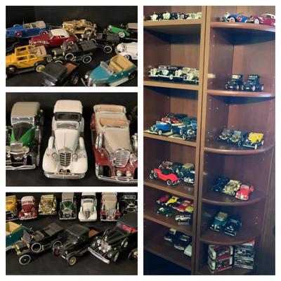 Collection of Vintage and Modern Model Cars