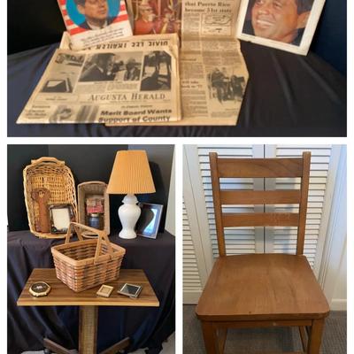 Vintage Newspaper and Home Décor Collection Featuring JFK Memorabilia