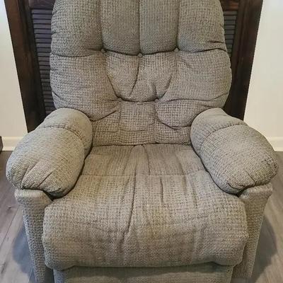 Green Upholstered Recliner Rocker