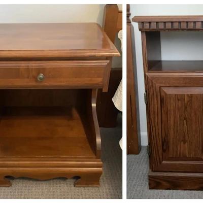 Pair of Wooden Nightstands