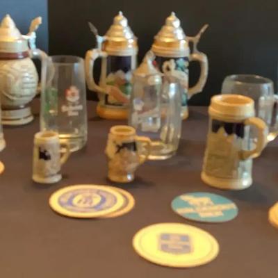 Collectible Beer Steins, Mugs & Coasters
