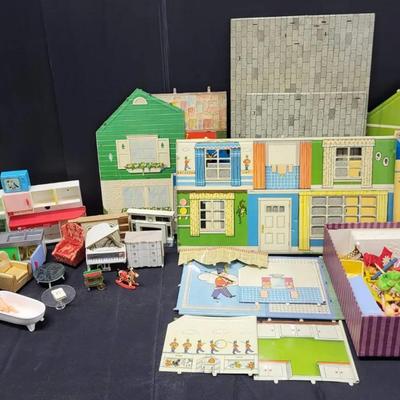 Aluminum Doll House & Furniture (1125)