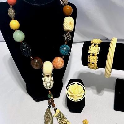 Heavy Chunky Jewelry Of Unknown Origin