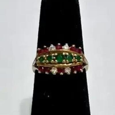 Ladies 14K Cocktail Ring Size 5.5