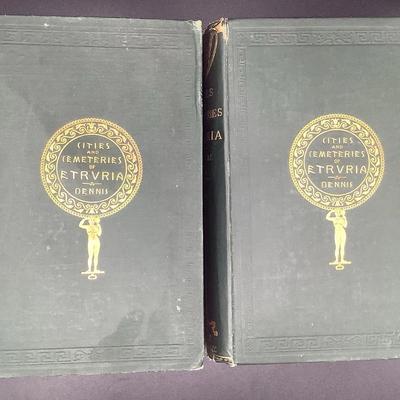 Cities And Cemeteries Of Etruria By George Dennis Vol. 1 & 2