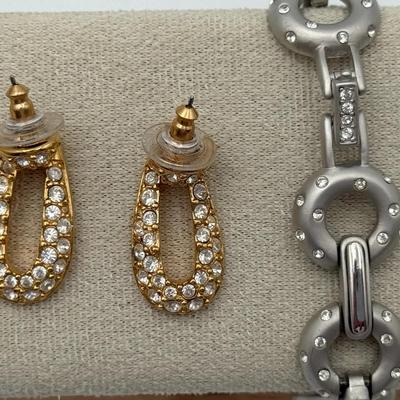 Swarovski Earrings  And Bracelet