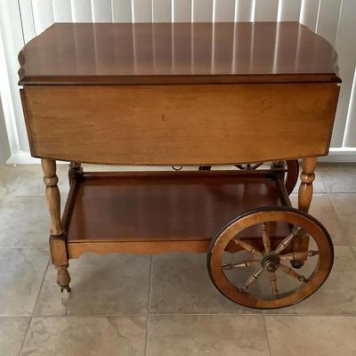 Drop-Leaf Bar Cart 