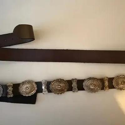 2 unique Belts Sterling and Copper /Vintage America Eagle Torquis 