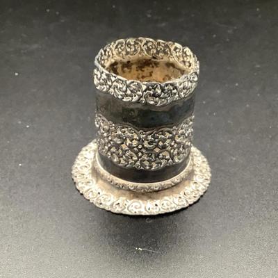 Vintage Sterling Silver Toothpick Holder 