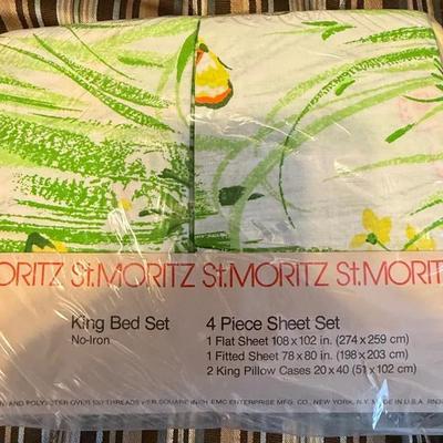 St Moritz Sheets King Size New In Bag