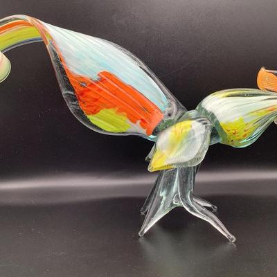 Murano Style Glass Rooster 