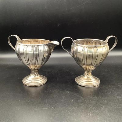 M Fred Hirsch Weighted Sterling Silver Cream And Sugar Set