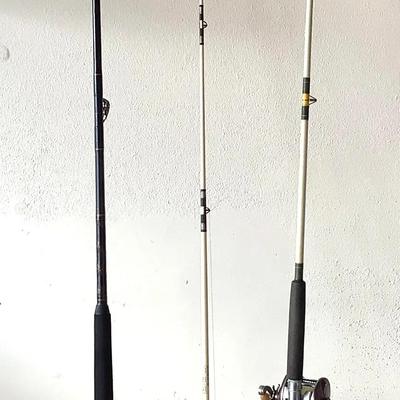 Three Bait Casting Rods And Reels