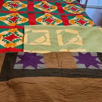 3 Vintage Quilts