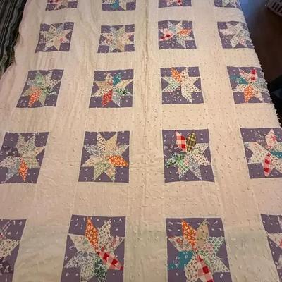 Antique Star Quilt 70” X 80”