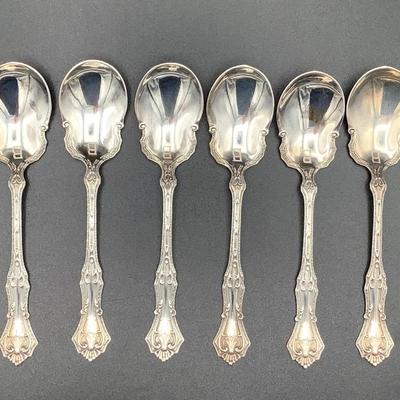 Six Sterling Silver Spoons