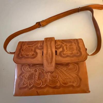 Hand Tooled Leather Purse