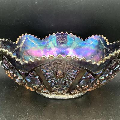 Imperial Iridescent Carnival Glass Bowl