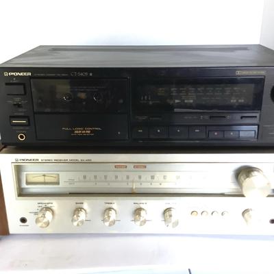 Pioneer Stereo Cassette  Deck And Stereo Receiver