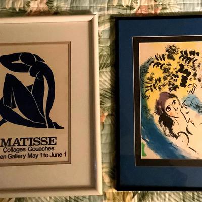 Pair Of Nicely Framed And Matted Art Prints