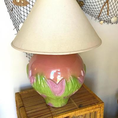 Large Floral Lamp