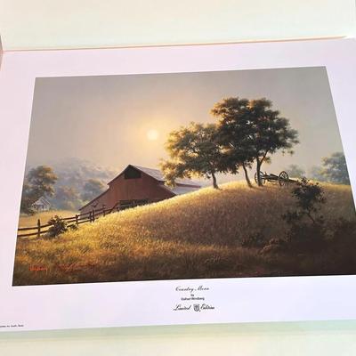 BJ387 1985 Limited Edition “Country Morn” Signed by Artist Dalhart Windberg