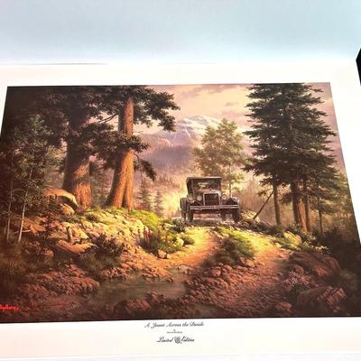 BJ394 Limited Edition “A Jaunt Across The Divide" Signed by Artist Dalhart Windberg