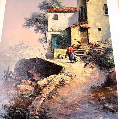 BJ386 1989 “ A Familiar Earthly Task” Signed by Artist Dalhart Windberg