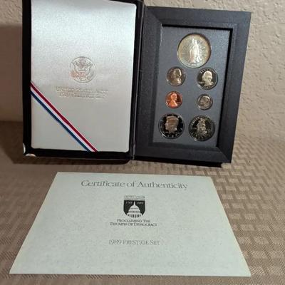 United States Mint 1989 Prestige Set W/ COA