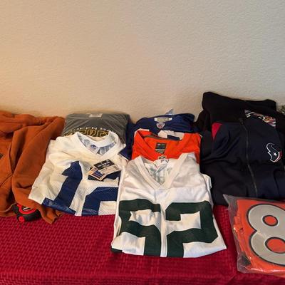 NFL Jersey Assortment And Other Football Shirts