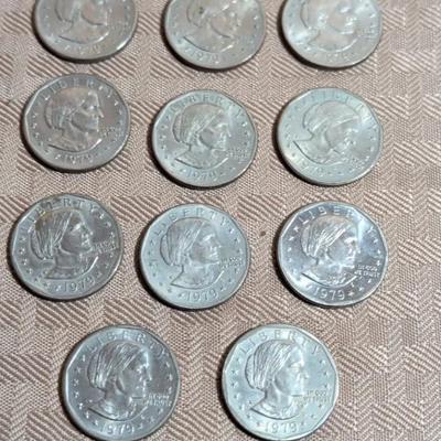 Susan B. Anthony 1979 Dollar Coins & 1906 Indian Head Cent