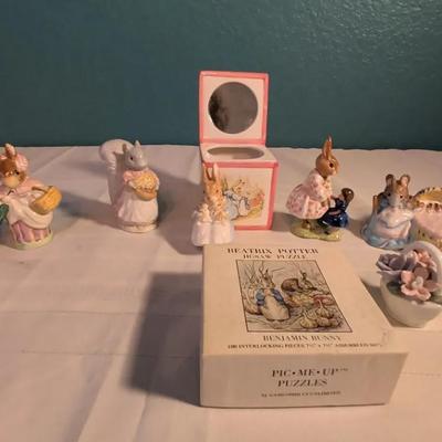 Beatriz Potter & Winnie The Pooh Ceramic Figures