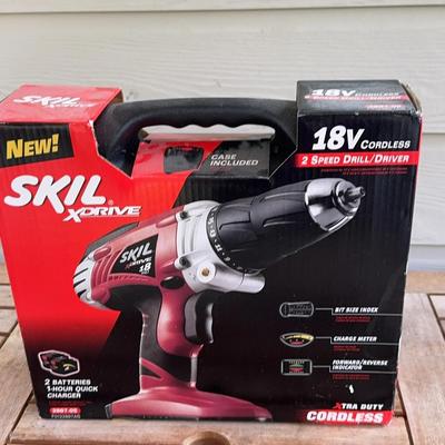 Skil Xdrive Cordless 18v Drill/driver With Case(new)
