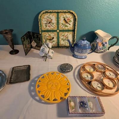 Wilton Columbia Pewter Plates, Assorted Pewter & More Decorative Items