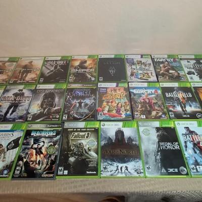 Lot Of 24 XBOX 360 Games: Call Of Duty, Battlefield, Assassin's Creed & More