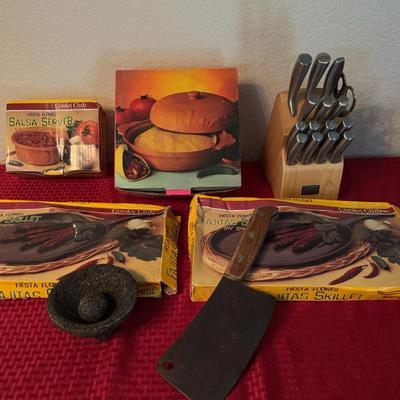 Chicago Cutlery, Skillets, And Other Items