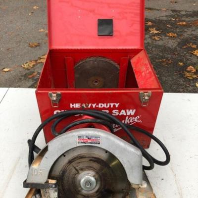 Milwaukee 10-1/4 Inch Heavy Duty Circular Saw - Original Metal Case