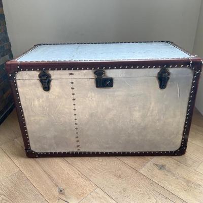 Restoration Hardware Style Coffee Table - Trunk Storage