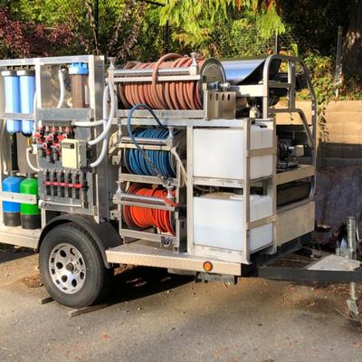 Custom-Built Industrial Mobile Washing Unit –3 Onboard Washing Systems