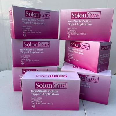 Eight Boxes of Solon Care Non-Sterile Cotton Tipped Applicators