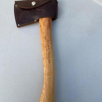 Snow and Nealley Amish-Made Hatchet with Leather Belt Sheath