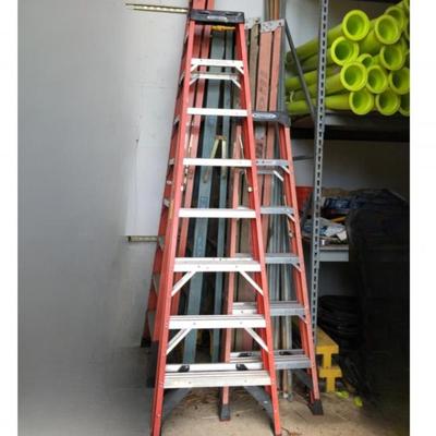 Pair of Werner Ladders - 8 and 12 Foot Heigh