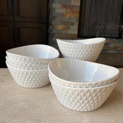Over and Back Stoneware Bowls – Set of 4